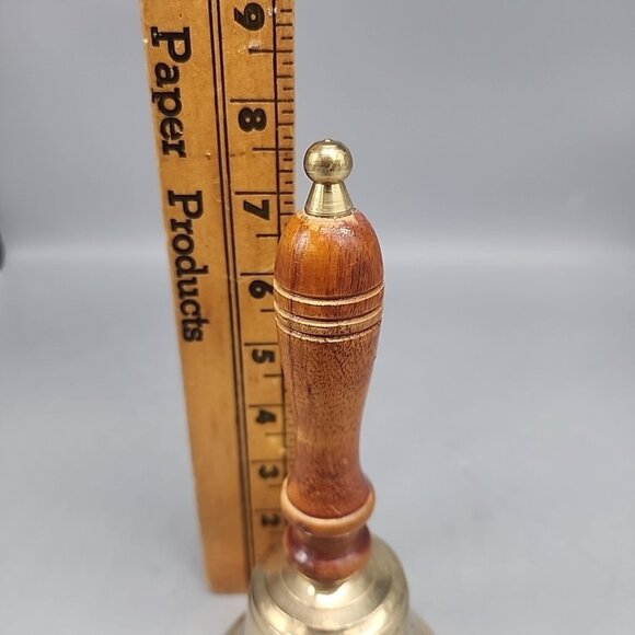 Vintage Brass Captain's Table Bell, 8" Tall, Bell  3.5" Diameter - Picture 4 of 4